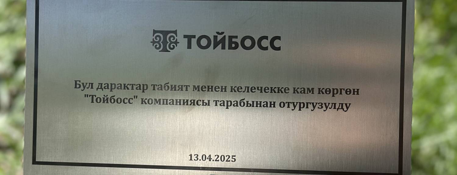 Тойбосс Тойбосс высадил деревья в Карагачевой роще в рамках экологической акции АУЦА